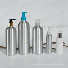 Bouteille en aluminium de haute qualité avec pompe de lotion pour le corps de bain (PPC-ACB-030)